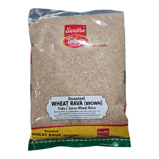 Telugu Roasted Wheat Rava Brown - 2 LB